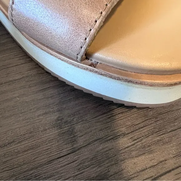 Nisolo Women's Tan Leather 'Flatform' Sandals Size 8.5