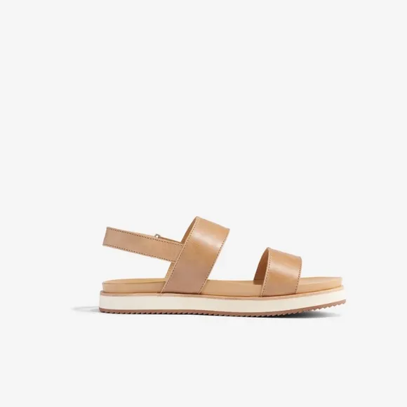 Nisolo Women's Tan Leather 'Flatform' Sandals Size 8.5