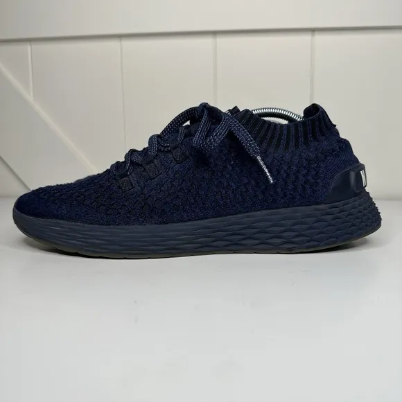 No Bull Midnight Navy Diamond Knit Running Sneakers Shoes Men's Size 12