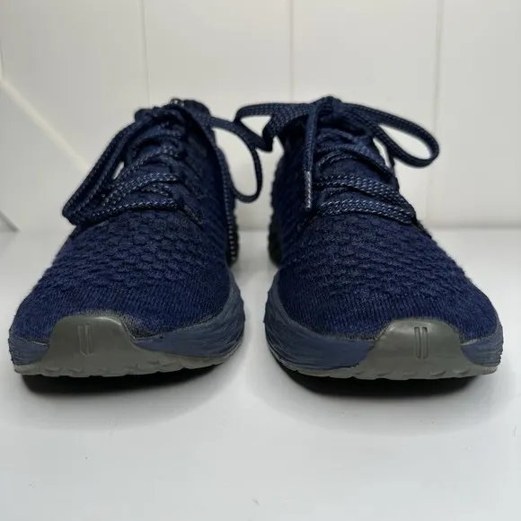 No Bull Midnight Navy Diamond Knit Running Sneakers Shoes Men's Size 12
