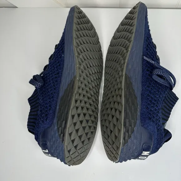 No Bull Midnight Navy Diamond Knit Running Sneakers Shoes Men's Size 12