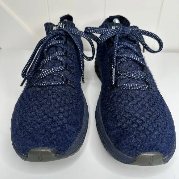 No Bull Midnight Navy Diamond Knit Running Sneakers Shoes Men's Size 12