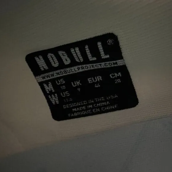 NoBull Men's Canvas Trainer Sneakers Blue Size M (10) W (11.5)