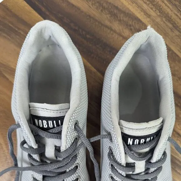 Nobull Superfabric Trainers Men's Size 7 Women’s 8.5 Workout Shoes Gray
