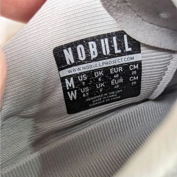 Nobull Superfabric Trainers Men's Size 7 Women’s 8.5 Workout Shoes Gray
