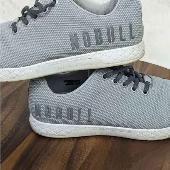 Nobull Superfabric Trainers Men's Size 7 Women’s 8.5 Workout Shoes Gray