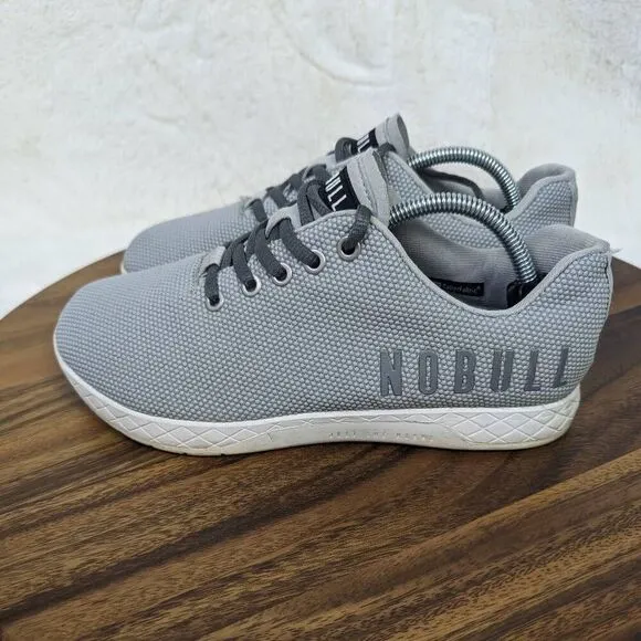 Nobull Superfabric Trainers Men's Size 7 Women’s 8.5 Workout Shoes Gray