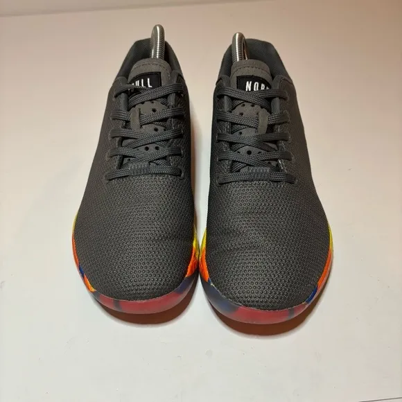 Nobull Unisex Trainer Gray Multicolor Running Shoes Sneakers Size M 7.5 W 9