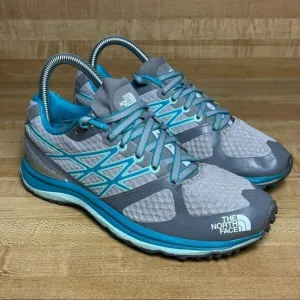 North Face Ultra TR Running Shoes Vibram hiking Athletic Sneakers Size 6 Blue