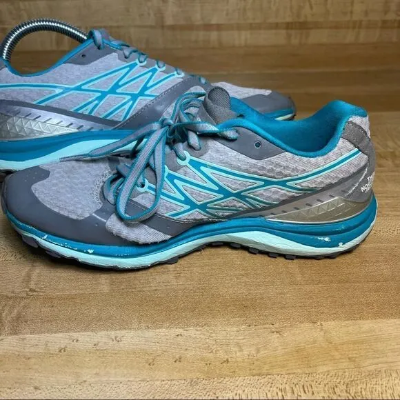 North Face Ultra TR Running Shoes Vibram hiking Athletic Sneakers Size 6 Blue