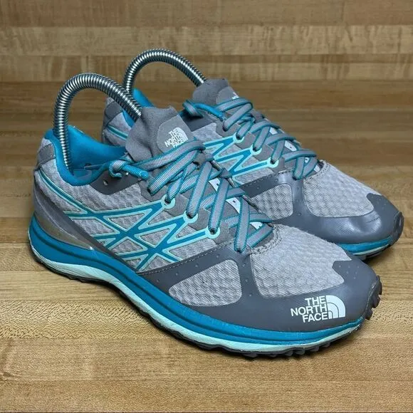 North Face Ultra TR Running Shoes Vibram hiking Athletic Sneakers Size 6 Blue
