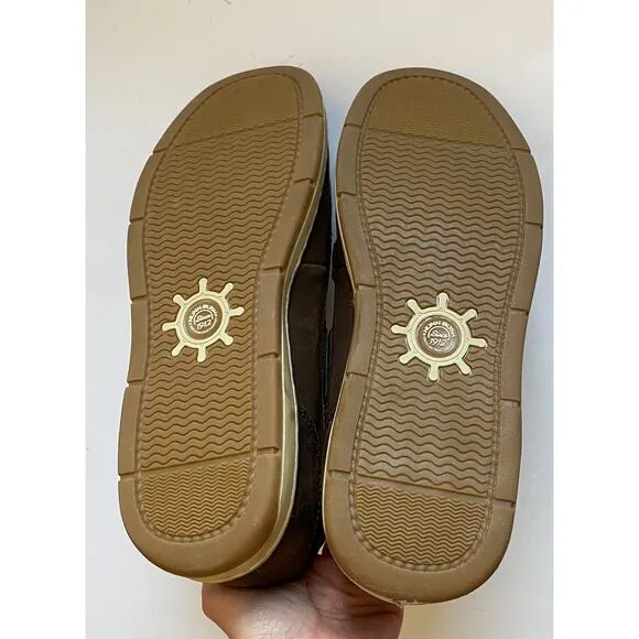 Nunn Bush Comfort Casual Slip On Loafers Boat Shoes Brown Size 11
