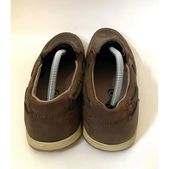 Nunn Bush Comfort Casual Slip On Loafers Boat Shoes Brown Size 11