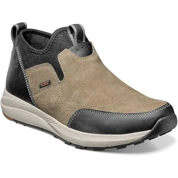 Nunn Bush Men's Slip-On Water Resistant Chelsea Boots Taupe Black Size 10 NWT