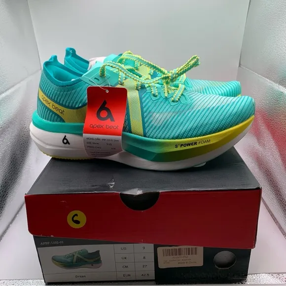NWB Apex Beat Swift mens sneakers running athletic size 9 multicolored 1275
