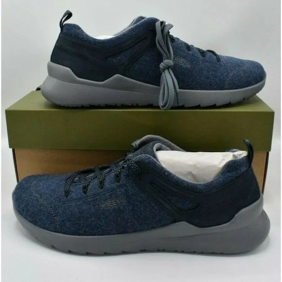 NWB Keen Mens Size 11.5 Highland Arway Navy Steel Grey Hiking Shoes 1025561