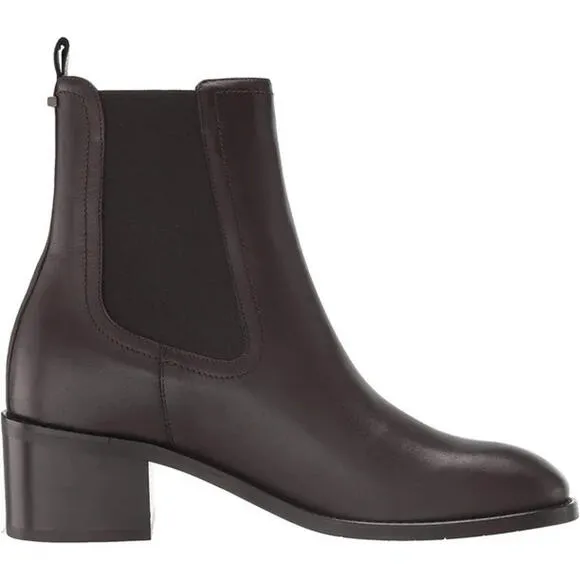 NWB WOMEN'S AQUATALIA JEMMA WEATHERPROOF BLOCK HEEL CHELSEA Boots BLACK US 9.5 M