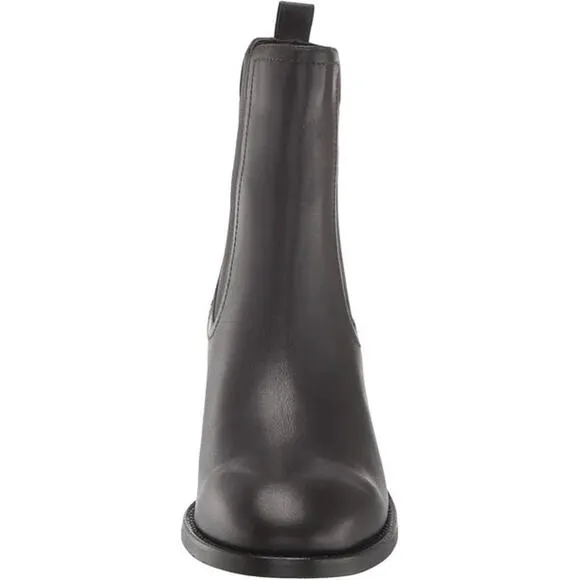 NWB WOMEN'S AQUATALIA JEMMA WEATHERPROOF BLOCK HEEL CHELSEA Boots BLACK US 9.5 M