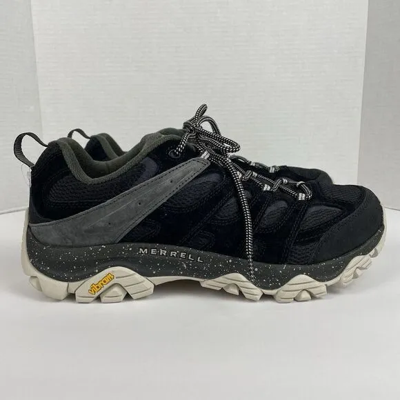 NWOB Merrell Moab 3 11.5 W Black Athletic Trail Hiking Shoes Sneakers‎ Trekking
