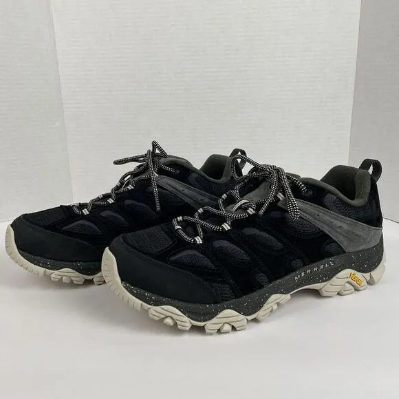NWOB Merrell Moab 3 11.5 W Black Athletic Trail Hiking Shoes Sneakers‎ Trekking