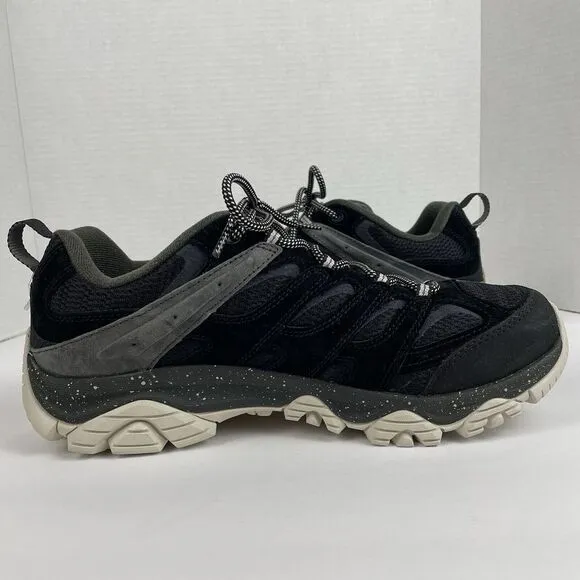 NWOB Merrell Moab 3 11.5 W Black Athletic Trail Hiking Shoes Sneakers‎ Trekking
