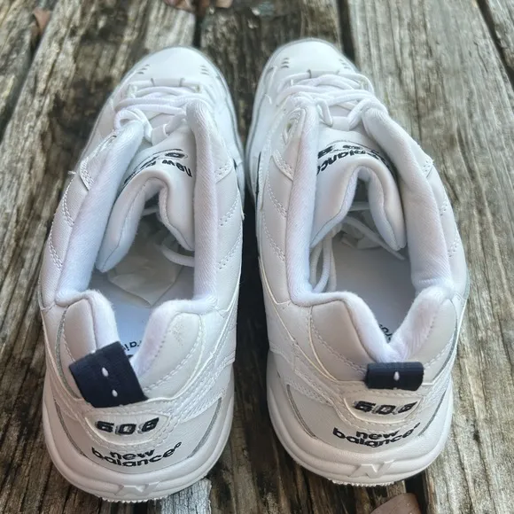 NWOB New Balance MX608WT Lace-Up White Leather Basketball Sneakers Shoes Sz: 15