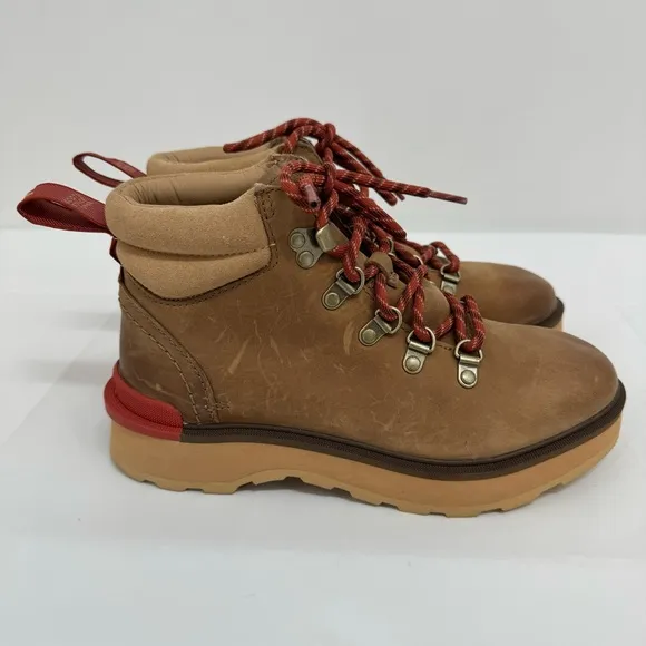 NWOB Sorel Hi-Line Hiking Boots Umber Tawny Shoes US 6 Women New