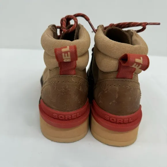 NWOB Sorel Hi-Line Hiking Boots Umber Tawny Shoes US 6 Women New