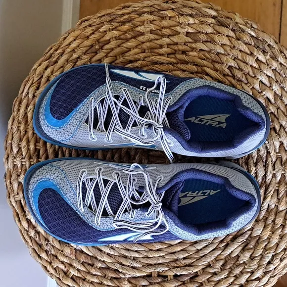 NWOT Altra Mens Intuition 3.5 Performance Running Sneakers Innerflex Blue/Grey 8
