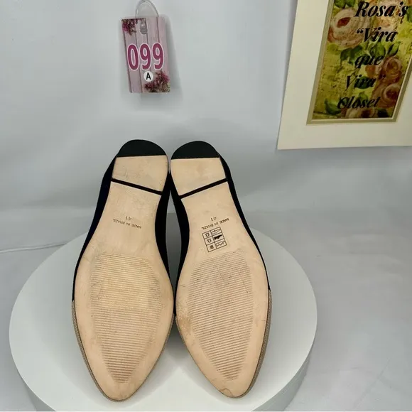 NW/OT Chocolat Blu Bloom Knit Flat Navy &amp; Cream Size 41