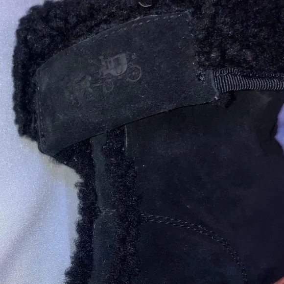 🔥NWOT🔥 Coach Ramsey Black high top suede shearling sneakers A8595 Size W9.5