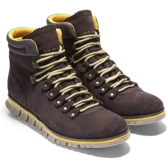 NWOT Cole Haan Zerogrand Hiker Boots Brown and Yellow - Size 11.5