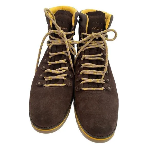 NWOT Cole Haan Zerogrand Hiker Boots Brown and Yellow - Size 11.5