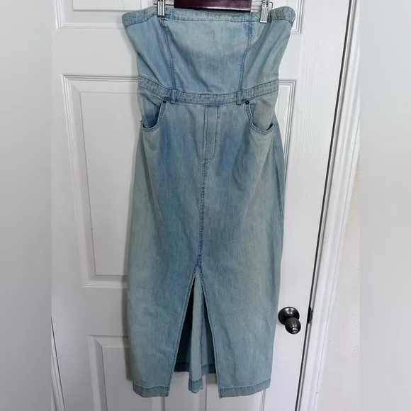 NWOT Free People, Picture Perfect Midi, Size 8 in Indigo