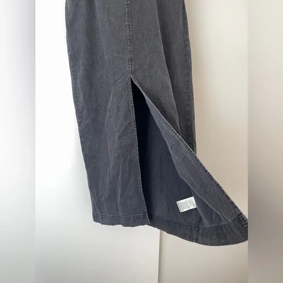 NWOT Free People Picture Perfect Midi Strapless Tube Denim  Dress Size 2
