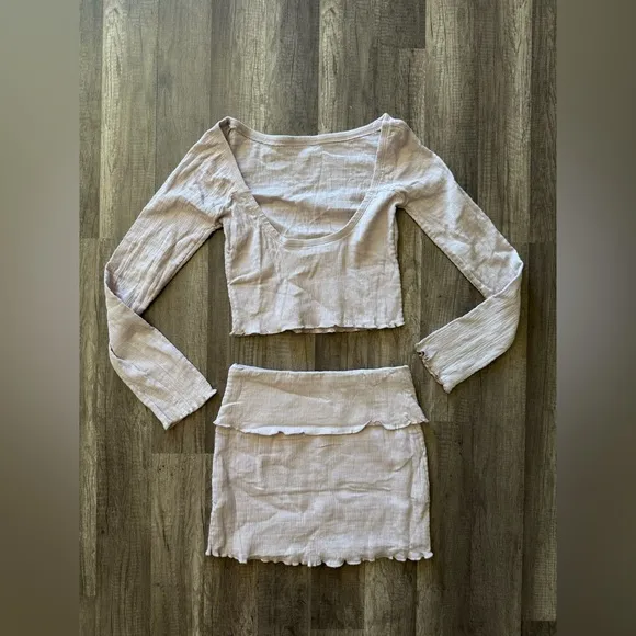 NWOT free people Soleil Set skirt set