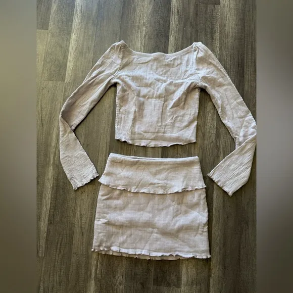 NWOT free people Soleil Set skirt set