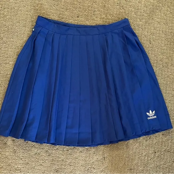 NWT Adidas blue pleated skirt
