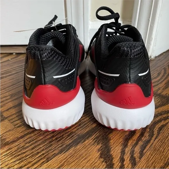 NWT Adidas Climawarm Bounce Running Sneakers Black Red G54871 Men’s Size 8