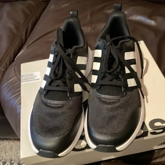 NWT!!! Adidas FortaRun 2.0 K Black Running Shoes