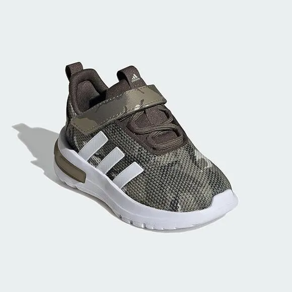 NWT adidas Unisex Little Kid Racer TR23 Sneaker, Olive Strata/White-Size 11.5