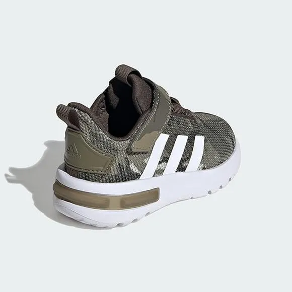 NWT adidas Unisex Little Kid Racer TR23 Sneaker, Olive Strata/White-Size 11.5