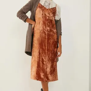 NWT Anthropologie Lucie Embroidered Velvet Slip Dress Sz 16 W