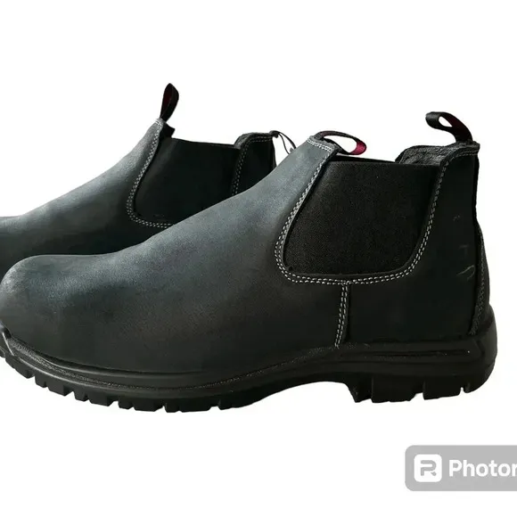 NWT Avenger Mens Foreman Romeo Black Leather Work Boots Sz 14 M Composite Toe