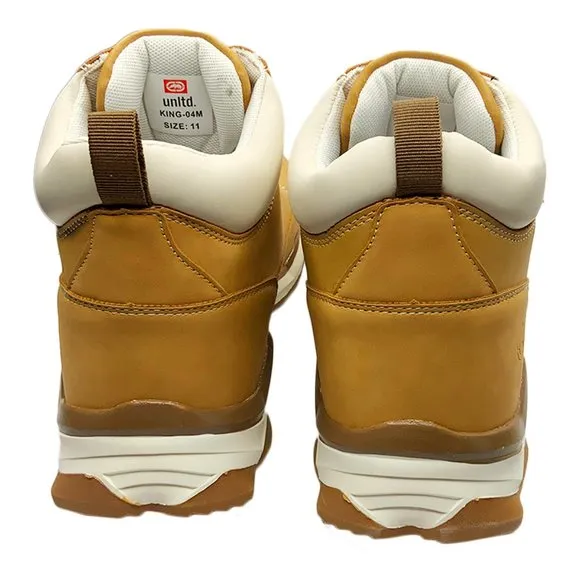 NWT ECKO UNLTD. AUTHENTIC MEN'S BEIGE CASUAL HIKING BOOTS SHOES SIZE 11