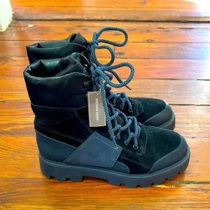 NWT Franco Sarto Balinhike suede lace up water resistant lugged sole snow boots