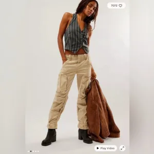 NWT Free People Can't Compare Slouch Cargo Pants, LARGE