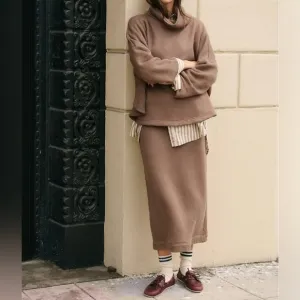 NWT Free People Milley Reversible Set in Dusted Cocoa