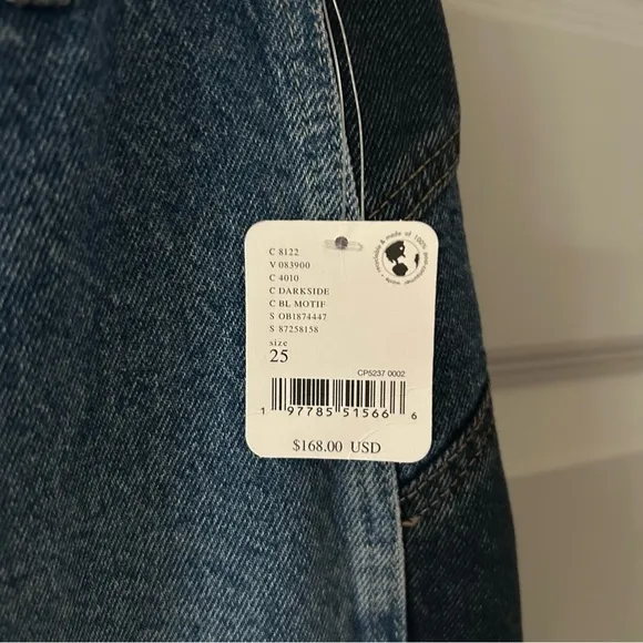 NWT Free People Moonlit Moto Slim Boot Jeans
