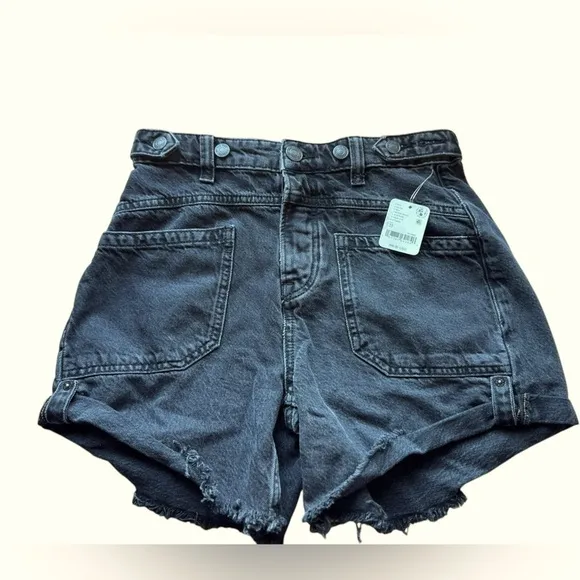 NWT Free People Palmer Mid Rise Short in Outer Space